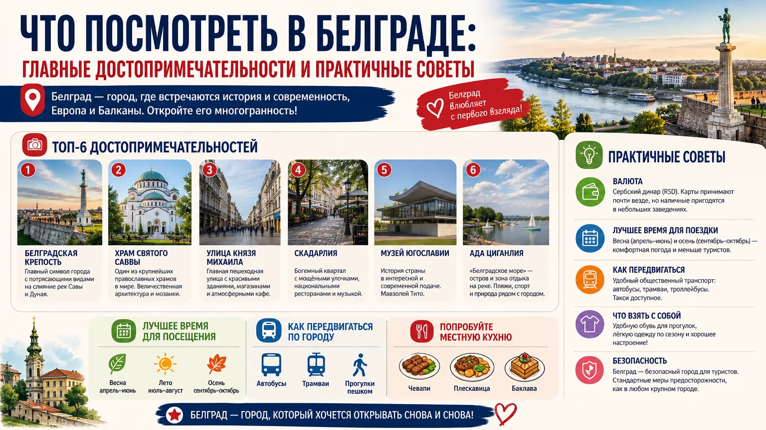 Что посмотреть в Белграде: главные достопримечательности и практичные советы