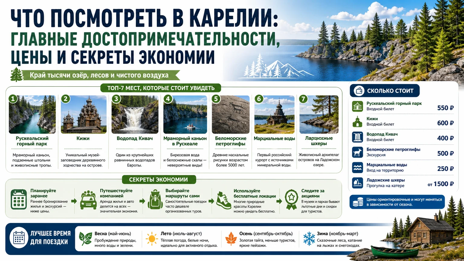 Что посмотреть в Карелии: главные достопримечательности, цены и секреты экономии