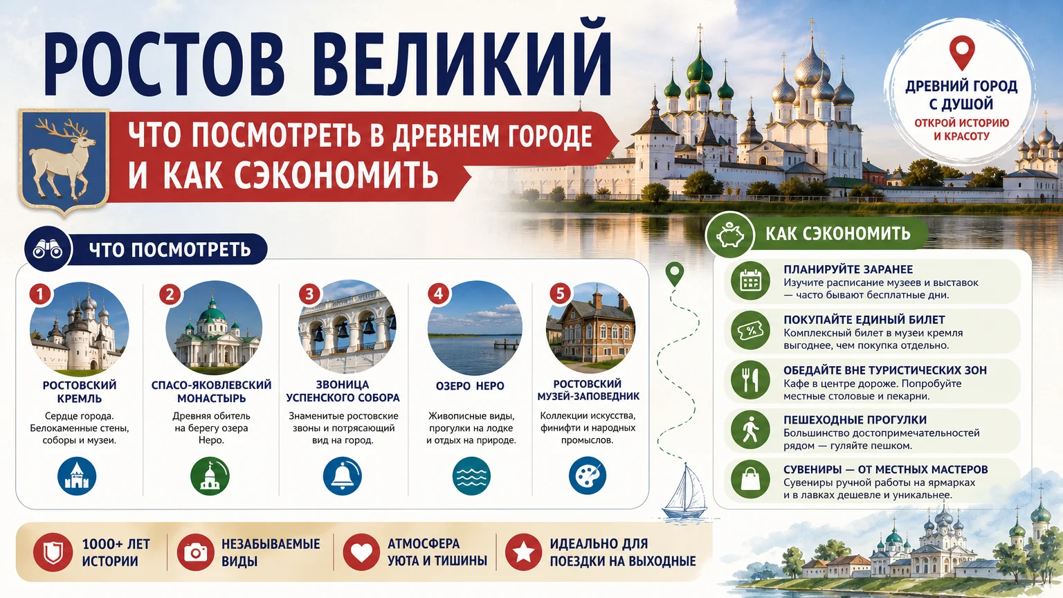 Ростов Великий: что посмотреть в древнем городе и как сэкономить