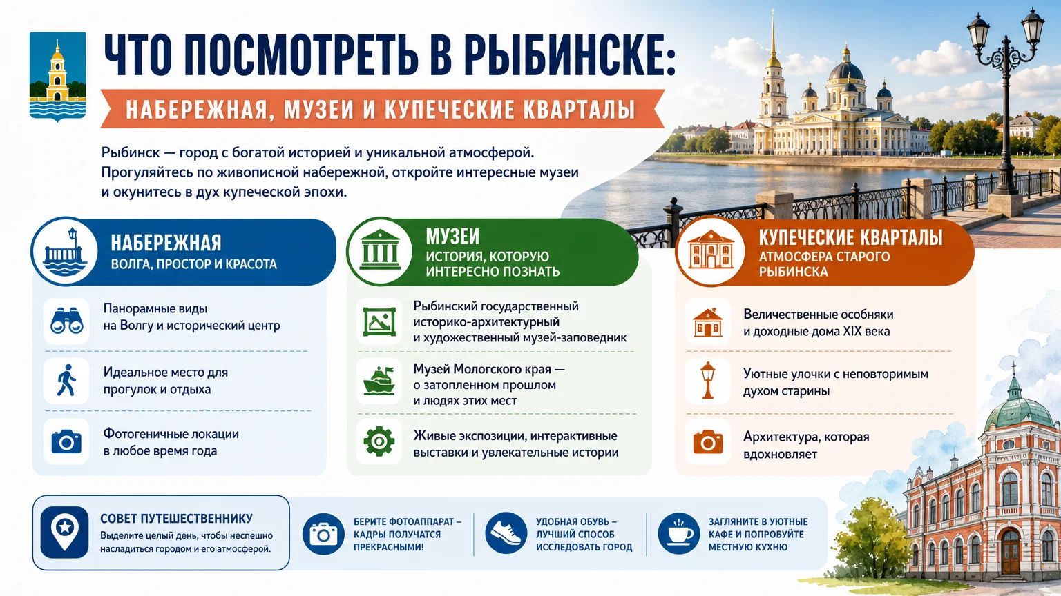 Что посмотреть в Рыбинске: набережная, музеи и купеческие кварталы