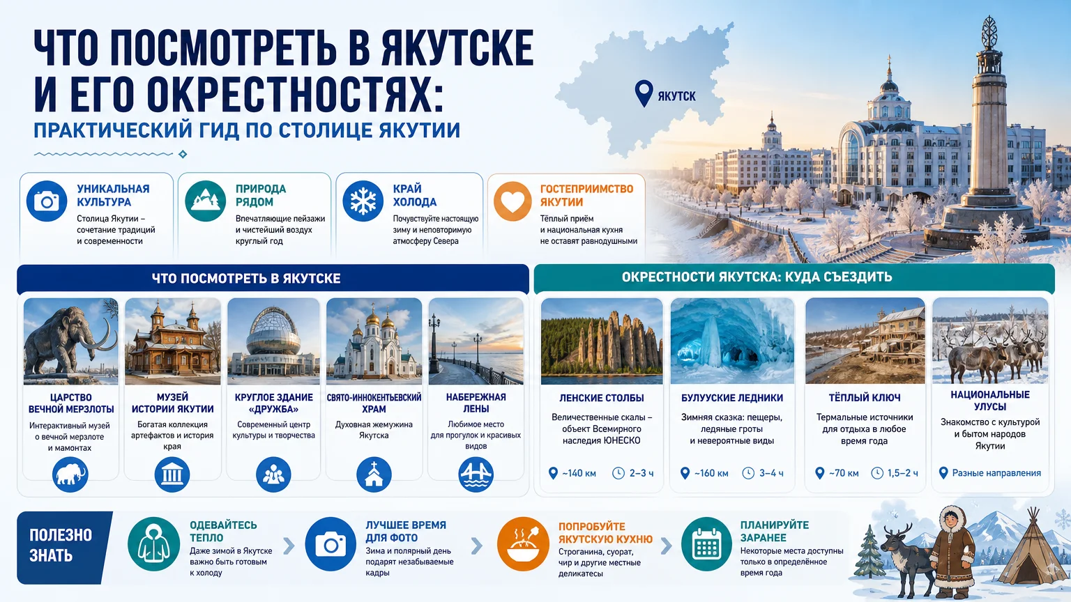 Что посмотреть в Якутске и его окрестностях: практический гид по столице Якутии