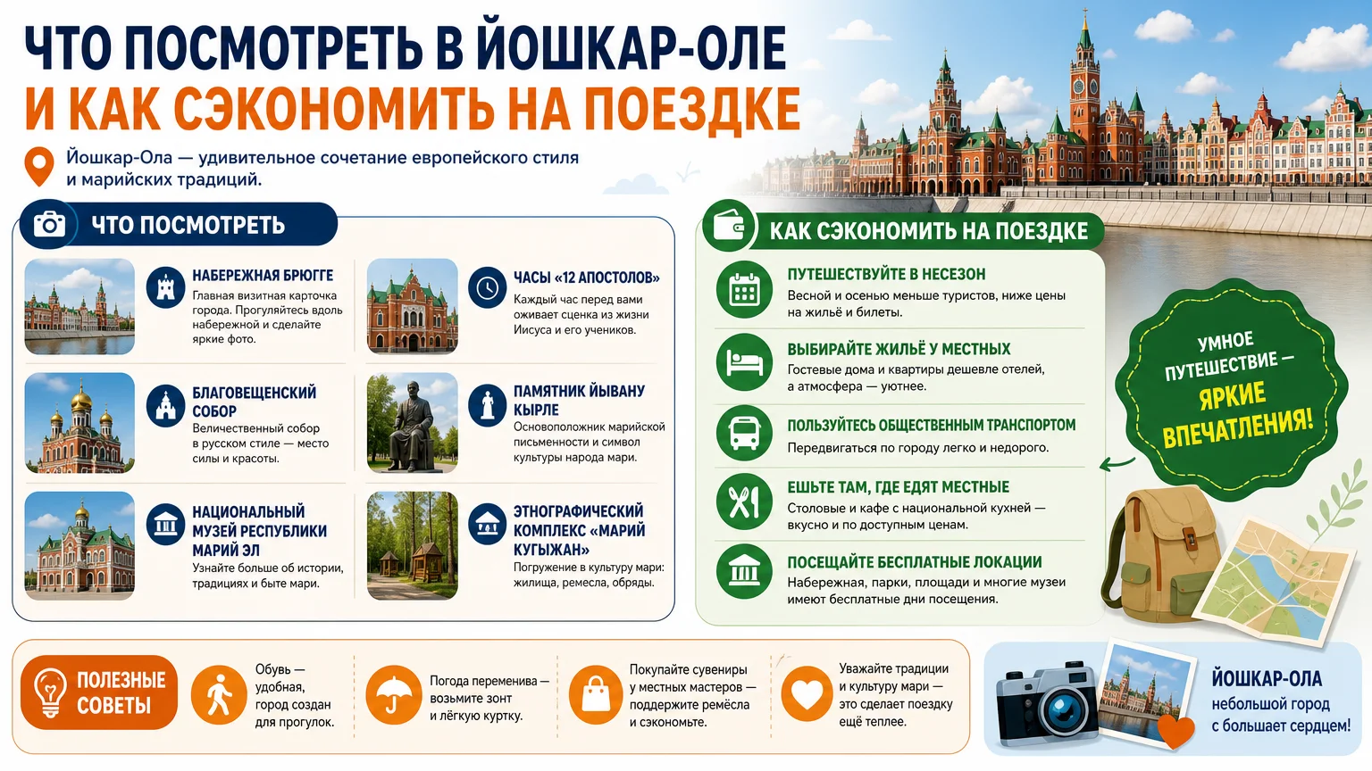 Что посмотреть в Йошкар-Оле и как сэкономить на поездке