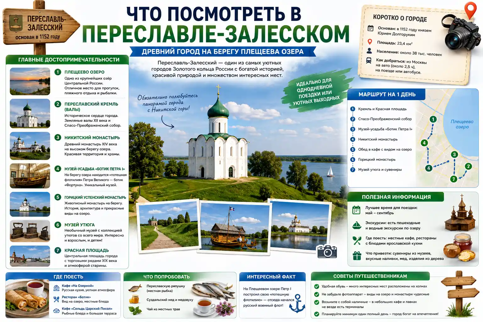 Что посмотреть в Переславле-Залесском: честный гид по городу и способы сэкономить в 2026 году