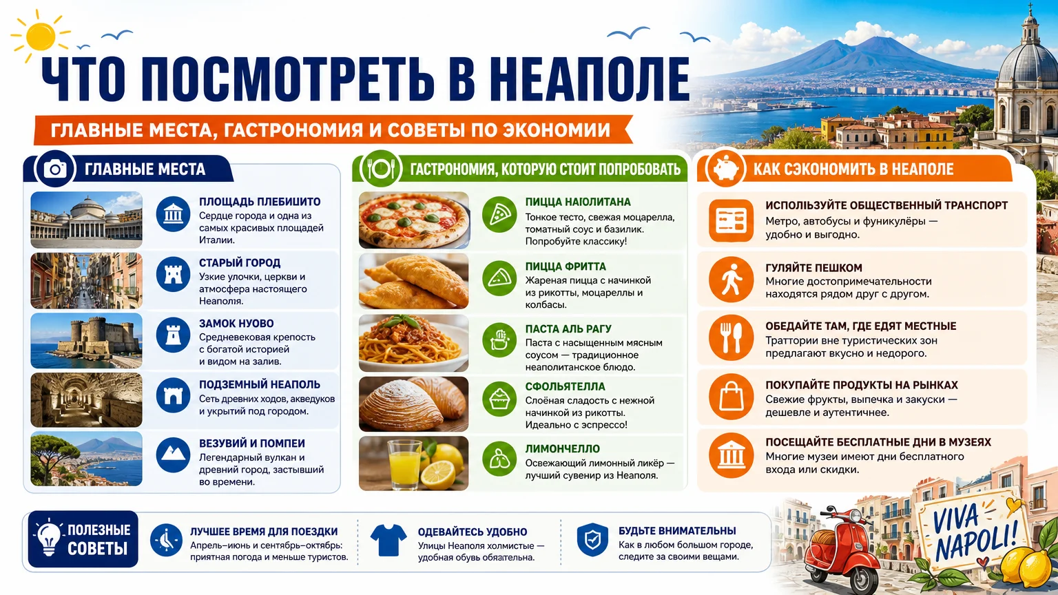 Что посмотреть в Неаполе: главные места, гастрономия и советы по экономии