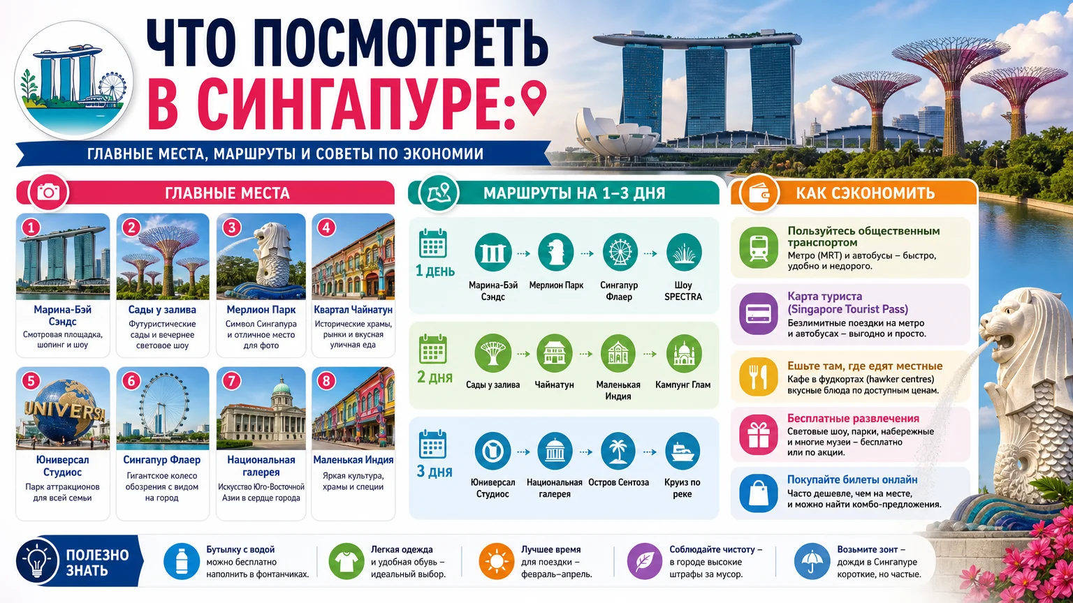 Что посмотреть в Сингапуре: главные места, маршруты и советы по экономии