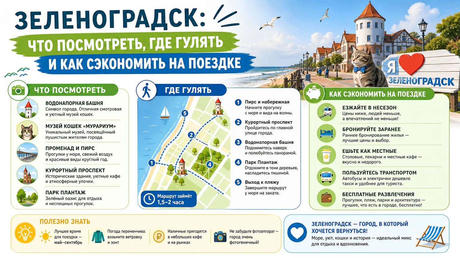 Зеленоградск: что посмотреть, где гулять и как сэкономить на поездке
